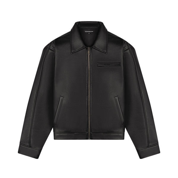 LEATHER BACK TAB JACKET – Reservation For One