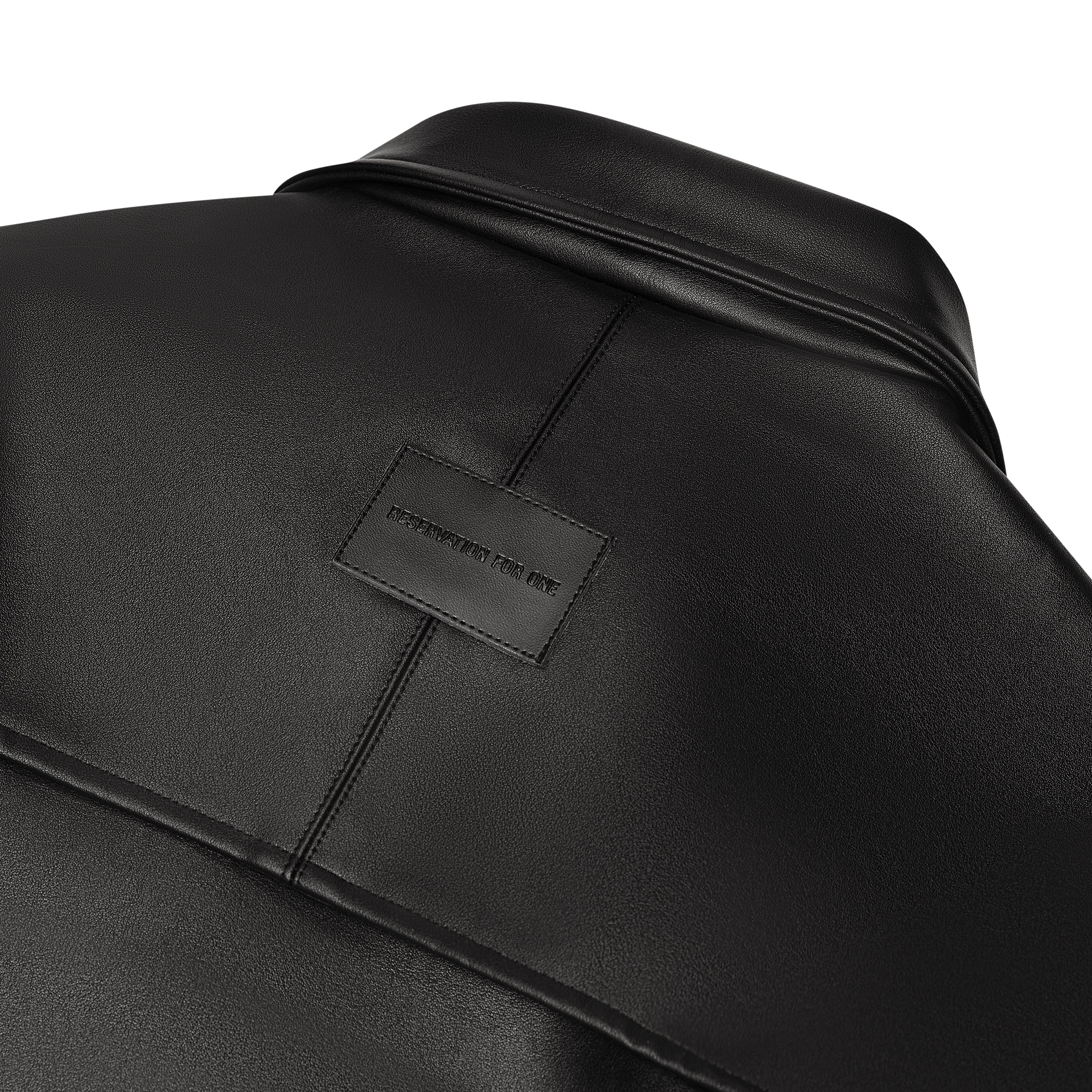 LEATHER BACK TAB JACKET – Reservation For One
