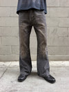 CROSS DOUBLE KNEE FLARED DENIM