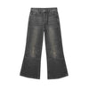 CROSS DOUBLE KNEE FLARED DENIM