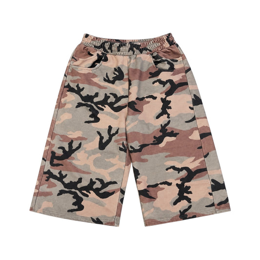 CAMO 3/4 CUT SWEATSHORTS