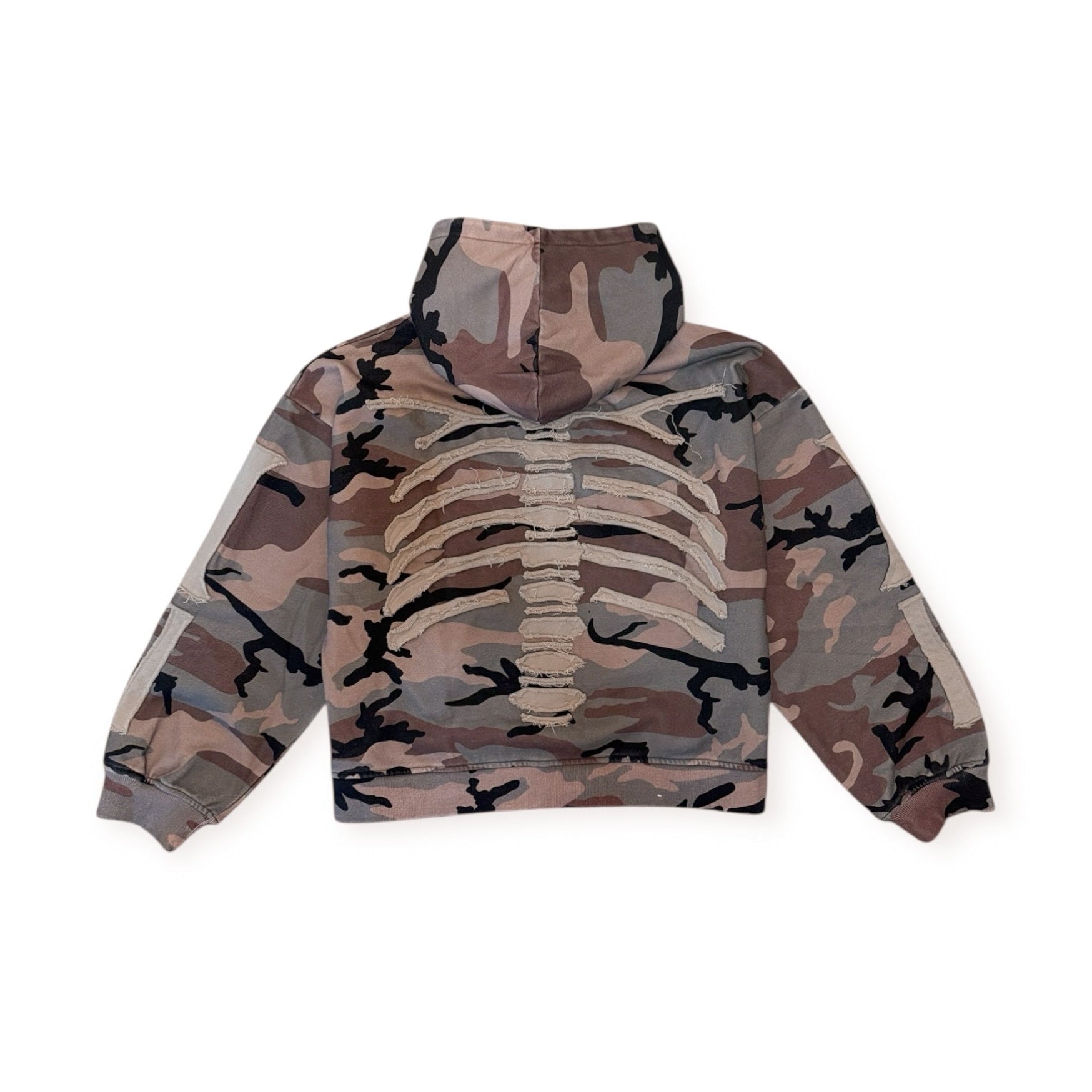 CAMO BONES ZIP-UP HOODIE – Reservation For One